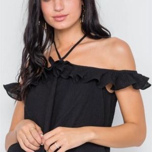 Ruffle Layer Halter Top